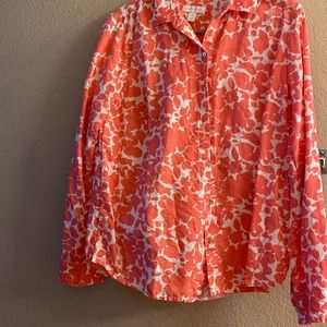 Charter Club long sleeve top in orange/white size XS in great condition